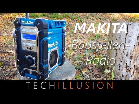 Makita Darbo vietos radijas DMR112 DAB+, Bluetooth  video