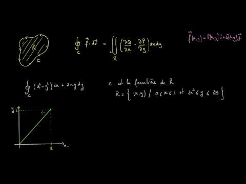 Théorème de Green - exemple 1