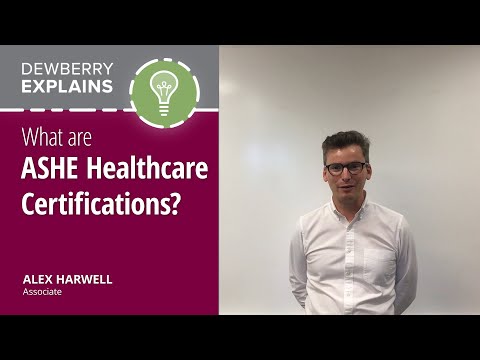What are ASHE Healthcare Certifications? - YouTube