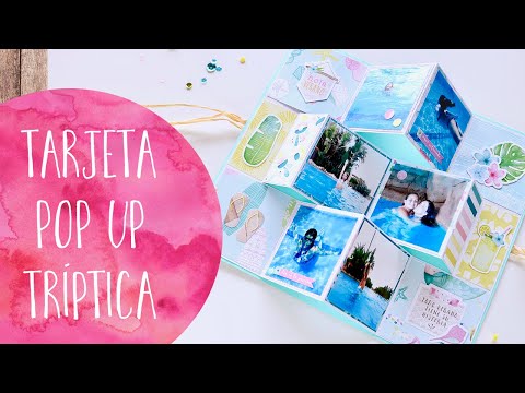 Tarjeta Pop up Tríptica Muy Fácil