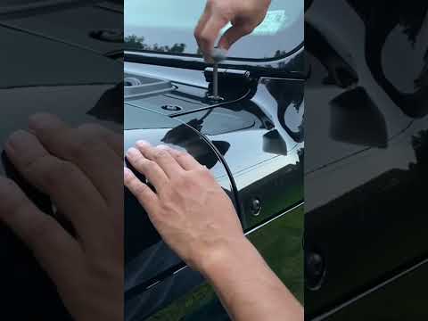 Jeep Wrangler Pod Light Installation ASMR. #car #automobile #vintage #jeep #offroad #podlight #diy