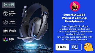 SuperEQ G19BT Wireless Gaming Headphones
