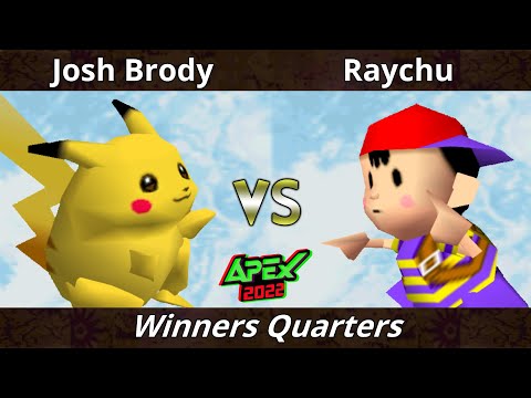Apex 2022 - Josh Brody (Pikachu) Vs. Raychu (Ness) SSB64 Smash Bros Tournament