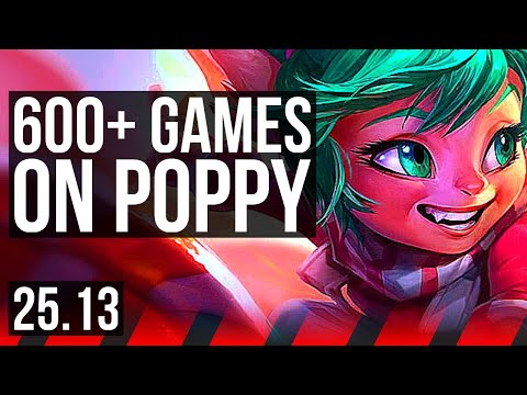 POPPY vs CASSIOPEIA (TOP) | 4/0/6, 600+ games | KR Master | 25.13