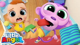 Baby Monkey, Please Be Nice! | Little Angel Kids Songs &amp; Nursery Rhymes