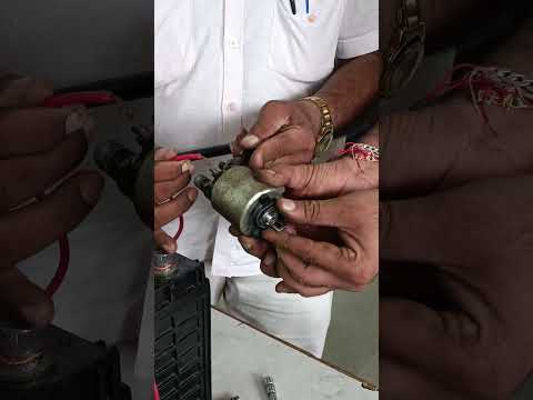 Engine Starter motor Solenoid testing #automobile