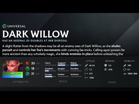 Dota 2 | Crusadar | Support | Pos 4 | Pos 5| DARK WILLOW Gameplay