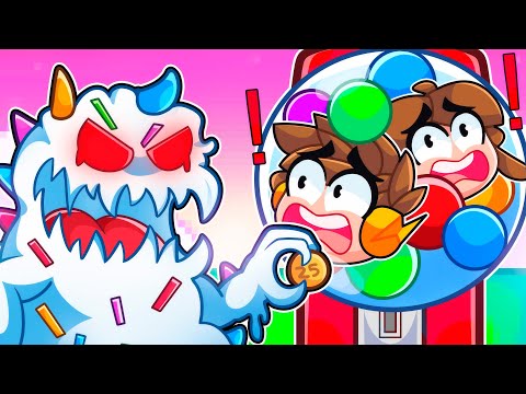 The CANDY MONSTER has trapped us in ROBLOX!