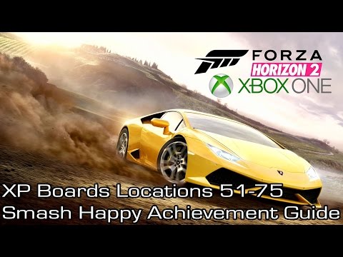 Forza Horizon 2 (XOne) - XP Boards Locations 51-75 - Smash Happy Achievement Guide