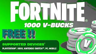 **OMG** Unused  - FREE V-Bucks Codes Fortnite Gift Card 2024 Get 13.500 VBucks