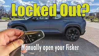 How to unlock and start your Fisker Ocean when your key fob isn