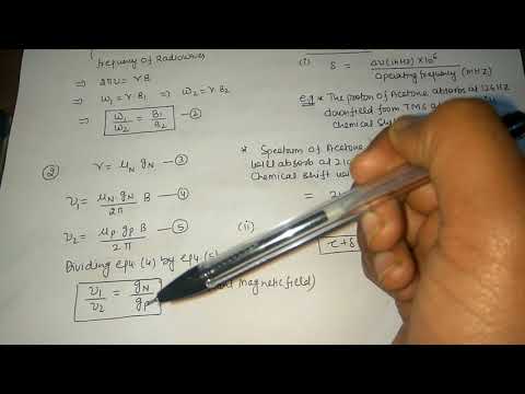 NMR frequency and delta scale based question