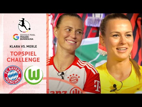 Die TOPSPIEL Challenge | Klara Bühl 🆚 Merle Frohms | Google Pixel Frauen-Bundesliga