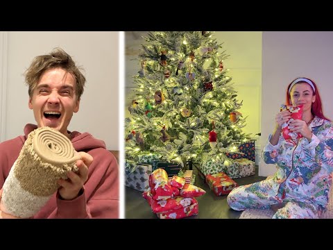 Joe & Dianne Exchange Christmas gifts