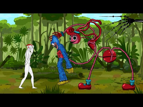 Scp 096 vs Mommy Long Legs , Huggy Wuggy, hand Experiment 1006. Poppy Playtime Chapter 2 Animation.