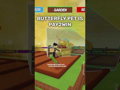 Does the butterfly need to get nerfed? Grow a garden roblox #growagarden #roblox