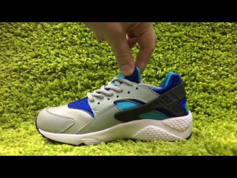 Nike huarache grey blue hotsell