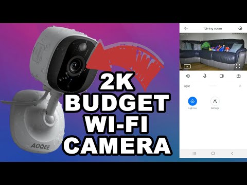 Budget 2K Wi-Fi Indoor/Outdoor Security Camera AOQEE C1 Unboxing, Setup & Review