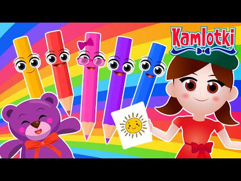 KREDKI I KOLORY - Piosenka dla dzieci - Kamlotki 🌈