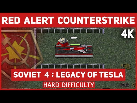 Red Alert Counterstrike Remastered 4K - Soviet Mission: 4 Legacy of Tesla - Hard Difficulty