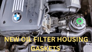 How to change Oil filter housing gaskets on a 2003 to 2012 BMW X3