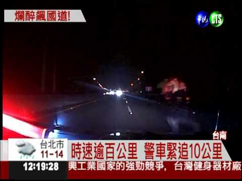 酒駕逆向一路衝 國道狂飆10公里