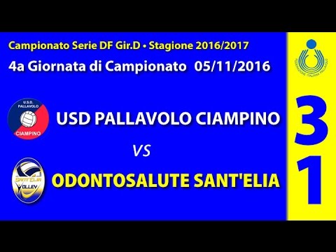 4a: Pallavolo Ciampino - Odontosalute Sant'Elia 3-1