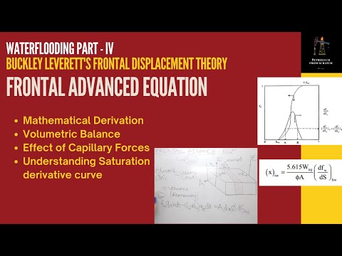Frontal Advanced Equation | Waterflooding | Frontal Displacement Theory