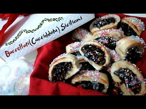 "Buccellati (CUCCIDDATI) Siciliani-Ricetta Biscotti Di Natale Con Fichi E Frutta Secca"...!!!