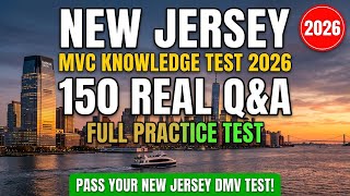 New Jersey DMV Permit Practice Test 2026 — 150 Real MVC Questions You MUST KNOW!