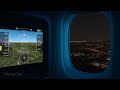 Window Seat JFK To LAX At 35 000 Feet Night Flight With Real Time Map For Sleep Focus