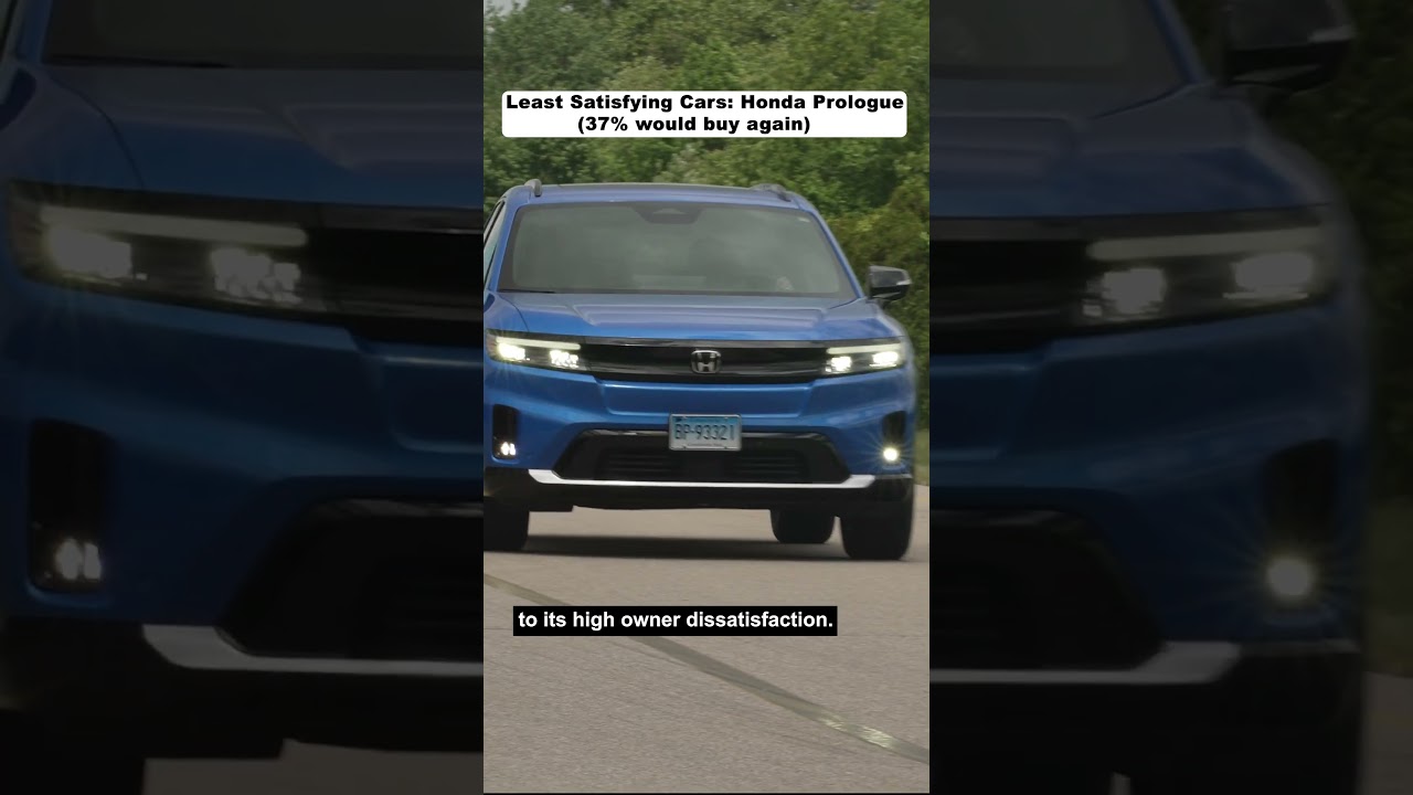 The Least Satisfying new cars and SUVs in Consumer Reports survey