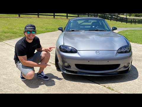 NB Miata Custom Headlights + Front Lip
