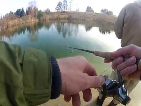 Jonas Tram med en rigtig flot bækørred fra Myrup fiskepark