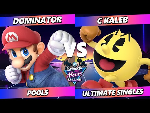 LMM Miami 2024 - Dominator (Mario) Vs. C.Kaleb (Pac-Man, Mii Gunner) Smash Melee - SSBM
