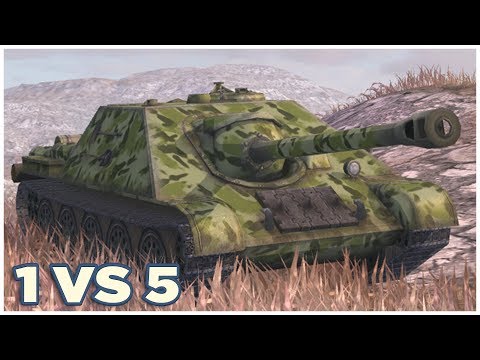 SU-122-44 • 1 vs 5 • WoT Blitz Gameplay