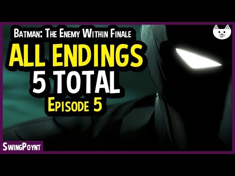 ALL ENDINGS - Telltale Batman The Enemy Within Episode 5 - Vigilante and Villain Endings - Episode 5