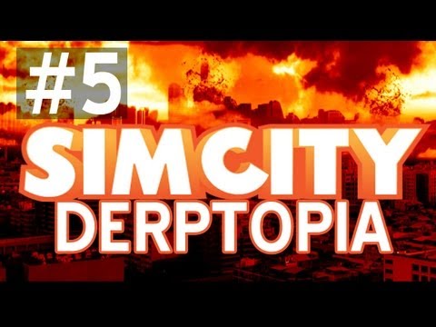 SimCity DERPTOPIA: ALIEN ATTACK! w/ Friends - Ep. 5