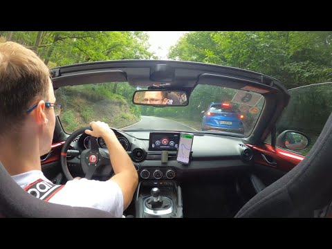 Narrow touge downhill and uphill