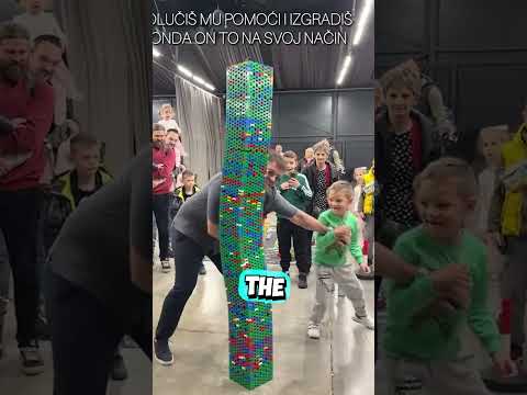 He Wanted to Destroy The Lego Tower 😳 (@the.weaver7/TT)