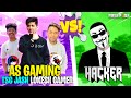 3 Youtubers Vs Hacker😨 Free Fire Best Hacker Gameplay | Lokesh Gamer Op Reaction - Garena Free Fire