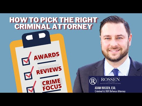 How do I choose the right criminal attorney?