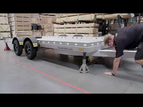 How to safely jack a Futura Trailer | My Futura #cartrailer #carhauler #futuratrailers