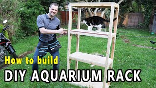 How to build DIY Aquarium Rack for 10 Gallon Shrimp Tanks! Part 1