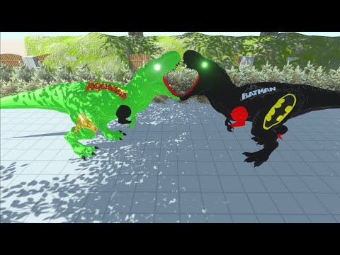 AQUAMAN T REX DEATH RUN - Animal Revolt Battle Simulator