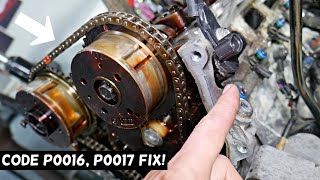 KIA OPTIMA CODE P0016, P0017 CRANKSHAFT POSITION FIX ENGINE LIGHT ON