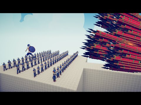 MEDIEVAL KNIGHT ARMY + SKELETON GIANT vs EVERY GOD - Totally Accurate Battle Simulator TABS