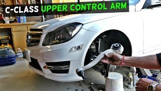 MERCEDES W204 UPPER FRONT CONTROL ARM REPLACEMENT REMOVAL C250 C300 C350 C200 C220 C280 MERCEDES W204 UPPER FRONT CONTROL ARM REPLACEMENT REMOVAL C250 C300 C350 C200 C220 C280