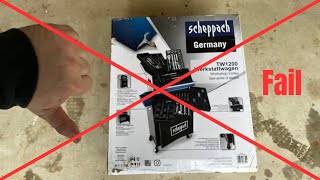 Scheppach TW1200 Werkstattwagen I unboxing und FAIL
