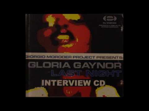 Gloria Gaynor - Giorgio Moroder Presents Last Night Interview CD 12.03.2000 (music edit 2017)